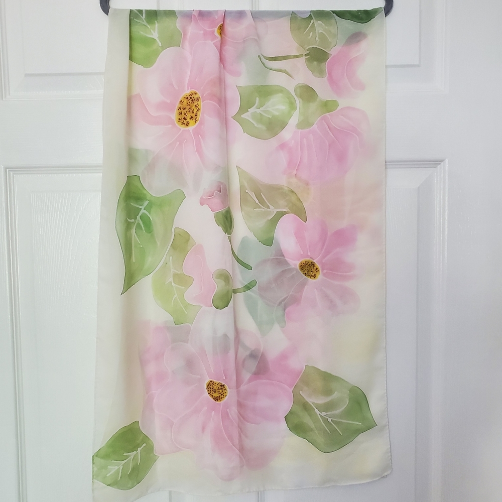 HANDMADE Floral scarf